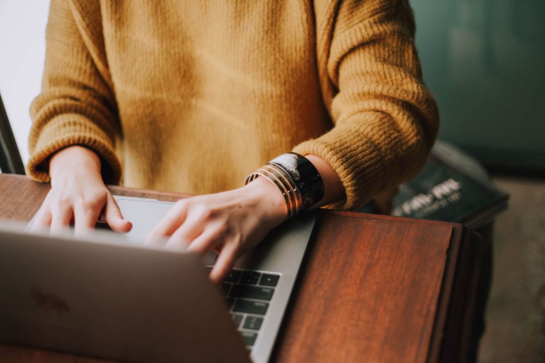 Person using a computer