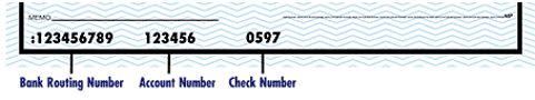 example of account and routing number